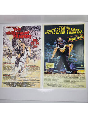 Lot of 2 White Barn Filmfest Posters 2006 & 2008 St. Helena CA 17x11 Sci-Fi...